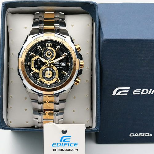 Edifice Casio tow tone black